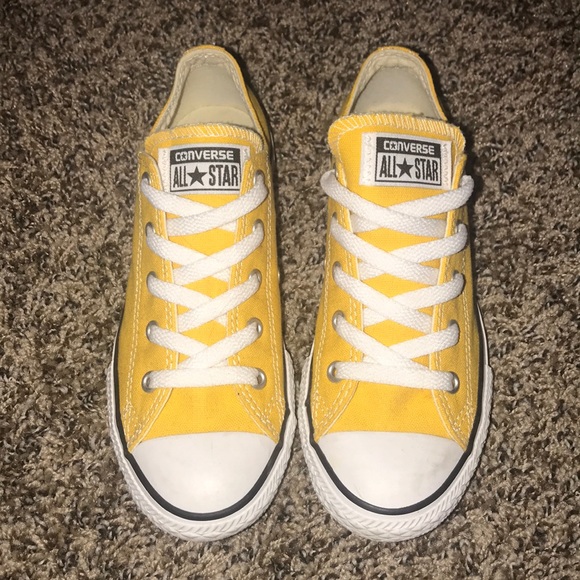 Converse Shoes Yellow Converse Poshmark